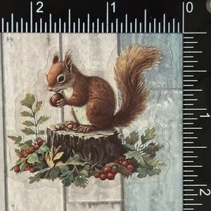 🌀10/$10🌀 Translucent Retro Mushroom Fairy Tale Reusable Waterproof Sticker Dec